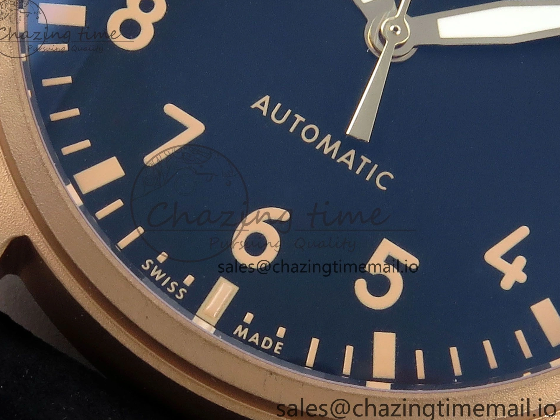 MIROTIME 0124 Affordable Big Pilot IW329703 M+F 1:1 Best Edition Black Dial on Black Nylon Strap MY 7004